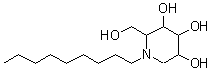 CAS 登录号：223771-83-3， 2-(羟基甲基)-1-壬基-3,4,5-哌啶三醇