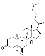 CAS 登录号：2243-09-6， (5alpha)-胆甾烷-3,6-二酮