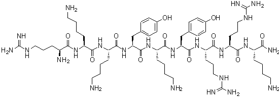 CAS 登录号：224579-74-2， L-精氨酰-L-赖氨酰-L-赖氨酰-L-酪氨酰-L-赖氨酰-L-酪氨酰-L-精氨酰-L-精氨酰-L-赖氨酰胺