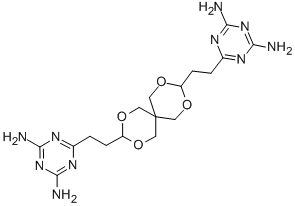 CAS#: 22535-90-6, 6-[2-[9-[2-(4,6-Diamino-1,3,5-Triazin-2-Yl)Ethyl]-2,4,8,10-Tetraoxaspiro[5.5]Undecan-3-Yl]Ethyl]-1,3,5-Triazine-2,4-Diamine