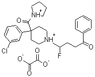 CAS 登录号：2256-06-6， 4-[4-(3-氯苯基)-4-(吡咯烷-1-鎓-1-羰基)哌啶-1-鎓-1-基]-4-氟-1-苯基丁烷-1-酮草酸盐