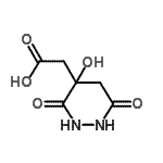 CAS 登录号：22571-07-9， 2-(4-羟基-3,6-二氧代-六氢哒嗪-4-基)乙酸