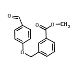 CAS 登录号：225942-73-4， 甲基3-[(4-甲酰基苯氧基)甲基]苯甲酸酯