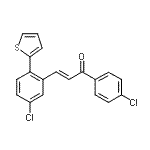 CAS#: 22619-36-9, (E)-1-(4-Chlorophenyl)-3-[5-Chloro-2-(2-Thienyl)Phenyl]Prop-2-En-1-One
