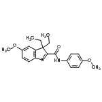 CAS#: 22747-79-1, 3,3-Diethyl-5-Methoxy-N-(4-Methoxyphenyl)-3H-Indole-2-Carboxamide