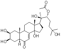 CAS#: 22799-02-6, (2beta,3beta,5beta,22R)-2,3,14,20,25-Pentahydroxy-6-Oxocholest-7-En-22-Yl Acetate