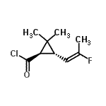 CAS#: 228703-09-1, (1R,3R)-3-[(1E)-2-Fluoro-1-Propen-1-Yl]-2,2-Dimethylcyclopropanecarbonyl Chloride