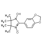 CAS#: 228712-12-7, [2-(1,3-Benzodioxol-5-yl)-4,4,5,5-tetramethyl-3-oxido-4,5-dihydro-1H-imidazol-1-yl]oxidanyl