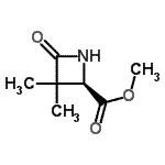 CAS 登录号：228868-38-0， 甲基(2R)-3,3-二甲基-4-氧代-2-吖丁啶羧酸酯
