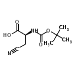 CAS#: 229028-67-5, (2S)-3-Cyano-2-({[(2-Methyl-2-Propanyl)Oxy]Carbonyl}Amino)Propanoic Acid