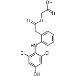 CAS#: 229308-90-1, (2-{2-[(2,6-Dichloro-4-Hydroxyphenyl)Amino]Phenyl}Acetoxy)Acetic Acid