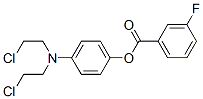 CAS#: 22953-55-5, [4-[Bis(2-Chloroethyl)Amino]Phenyl] 3-Fluorobenzoate
