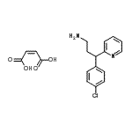 CAS#: 23052-94-0, 3-(4-Chlorophenyl)-3-(2-Pyridinyl)-1-Propanamine (2Z)-2-Butenedioate (1:1)