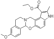 CAS#: 23062-91-1, Ethyl 9-methoxy-2-methyl-3,11,12,14-tetrahydro-6aH-indolo[4',5':5,6][1,3]oxazino[2,3-a]isoquinoline-1-carboxylate