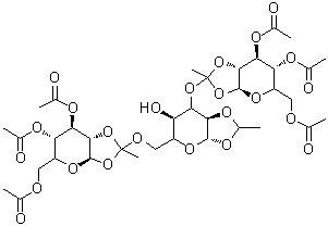 CAS#: 230963-26-5, O-3,4,6-Tri-O-acetyl--D-mannopyranosylethylidyne-(1-23)-O-[3,4,6-tri-O-acetyl--D-mannopyranosylethylidyne-(1-26)]-1,2-O-ethylidene--D-mannopyranose