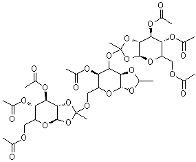 CAS#: 230963-27-6, O-3,4,6-Tri-O-acetyl--D-mannopyranosylethylidyne-(1-23)-O-[3,4,6-tri-O-acetyl--D-mannopyranosylethylidyne-(1-26)]-1,2-O-ethylidene--D-mannopyranose Acetate