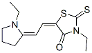 CAS 登录号：23405-68-7， 3-乙基-5-[(1-乙基吡咯烷-2-亚基)亚乙基]-2-硫酮噻唑烷-4-酮