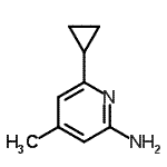 CAS#: 234110-18-0, 6-Cyclopropyl-4-Methyl-2-Pyridinamine