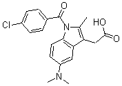 CAS 登录号：23456-71-5， 1-(4-氯苯甲酰基)-5-二甲基氨基-2-甲基吲哚-3-乙酸