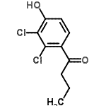 CAS#: 2350-46-1, 1-(2,3-Dichloro-4-Hydroxyphenyl)-1-Butanone