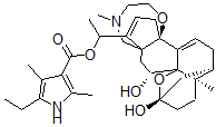 CAS 登录号：23509-22-0， 箭毒蛙毒素 A 20-(5-乙基-2,4-二甲基-1H-吡咯-3-羧酸酯)