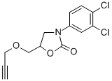 CAS 登录号：23598-47-2， 3-(3,4-二氯苯基)-5-[(2-丙炔基氧基)甲基]-2-恶唑烷酮