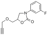 CAS 登录号：23598-91-6， 3-(3-氟苯基)-5-[(2-丙炔基氧基)甲基]-2-恶唑烷酮
