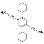 CAS 登录号：236407-27-5， 1,4-二环己基-2,5-二(1-丙炔-1-基)苯
