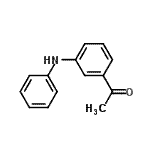 CAS 登录号：23699-65-2， 1-(3-苯胺基苯基)乙酮