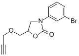 CAS 登录号：23699-82-3， 3-(3-溴苯基)-5-[(2-丙炔基氧基)甲基]恶唑烷-2-酮