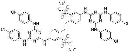 CAS#: 23729-34-2, Disodium 4,4'-Bis[[4,6-Bis(4-Chloroanilino)-1,3,5-Triazin-2-Yl]Amino]Stilbene-2,2'-Disulphonate
