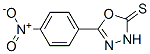 CAS 登录号：23766-30-5， 5-(4-硝基苯基)-1,3,4-恶二唑-2(3H)-硫酮
