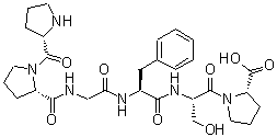 CAS 登录号：23828-06-0， L-脯氨酰-L-脯氨酰甘氨酰-L-苯丙氨酰-L-丝氨酰-L-脯氨酸