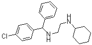 CAS 登录号：23892-45-7， N-[alpha-(4-氯苯基)苄基]-N'-环己基乙二胺