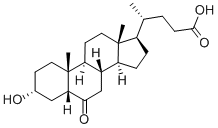 CAS 登录号：2393-61-5， (3a,5b)-3-羟基-6-氧代-胆烷-24-酸