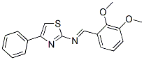 CAS#: 24051-00-1, 2-[(2,3-Dimethoxybenzylidene)Amino]-4-Phenylthiazole
