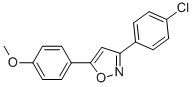 CAS#: 24097-19-6, 3-(4-Chlorophenyl)-5-(4-Methoxyphenyl)Isoxazole