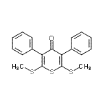 CAS#: 24097-29-8, 2,6-Bis(Methylsulfanyl)-3,5-Diphenyl-4H-Thiopyran-4-One