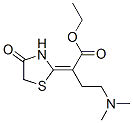 CAS 登录号：24146-48-3， 4-(二甲基氨基)-2-(4-氧代噻唑烷-2-亚基)丁酸乙酯