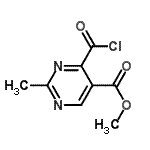CAS 登录号：241470-00-8， 甲基4-(氯甲酰基)-2-甲基-5-嘧啶羧酸酯