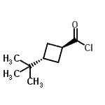 CAS#: 24165-53-5, trans-3-(2-Methyl-2-Propanyl)Cyclobutanecarbonyl Chloride