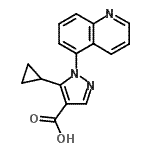 CAS#: 241798-75-4, 5-Cyclopropyl-1-(5-Quinolinyl)-1H-Pyrazole-4-Carboxylic Acid