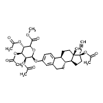 CAS#: 242130-33-2, (17beta)-17-Acetoxy-17-Ethynylestra-1(10),2,4-Trien-3-Yl Methyl (5xi)-2,3,4-Tri-O-Acetyl-beta-D-Lyxo-Hexopyranosiduronate
