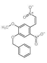 CAS 登录号：2426-89-3， 1-甲氧基-4-硝基-5-[(Z)-2-硝基乙烯基]-2-(苯基甲氧基)苯