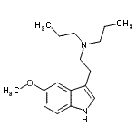 CAS 登录号：2427-80-7， N-[2-(5-甲氧基-1H-吲哚-3-基)乙基]-N-丙基-1-丙胺