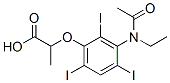 CAS 登录号：24340-14-5， 2-[3-(N-乙基乙酰氨基)-2,4,6-三碘苯氧基]丙酸