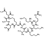 CAS#: 243843-42-7, L-Lysyl-D-Arginyl-D-Methionyl-D-Lysyl-D-Valyl-L-Alanyl-L-Lysyl-D-Asparaginyl-D-Alanyl-D-Glutamine