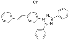 CAS 登录号：24387-36-8， 2,5-二苯基-3-(4-苯乙烯基苯基)四唑鎓氯化物