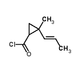 CAS#: 244203-16-5, 2-Methyl-2-[(1E)-1-Propen-1-Yl]Cyclopropanecarbonyl Chloride