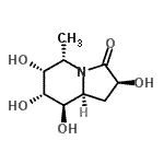 CAS#: 244612-32-6, (2S,5S,6R,7R,8R,8aS)-2,6,7,8-Tetrahydroxy-5-Methylhexahydro-3(2H)-Indolizinone